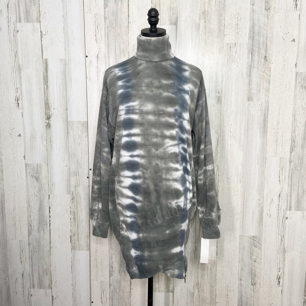 NWT Young Fabulous & Broke Turtleneck Sweatshirt Dress Tye Dye Boho Work Size XS